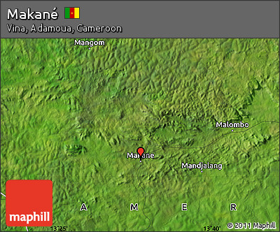 Satellite Map of Makané