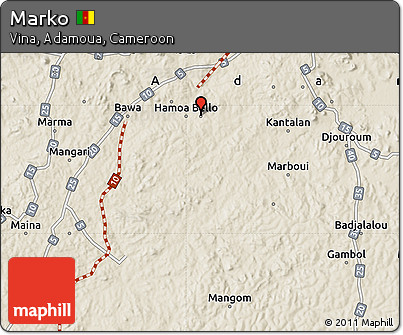 Shaded Relief Map of Marko