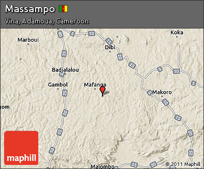 Shaded Relief Map of Massampo