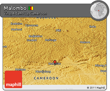 Physical Panoramic Map of Malombo