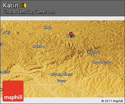 Physical Panoramic Map of Katin