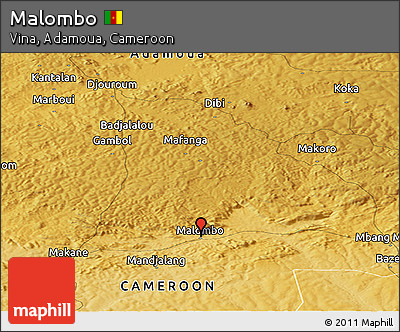 Physical Panoramic Map of Malombo