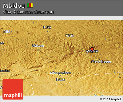 Physical Panoramic Map of Mbidou