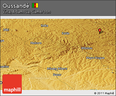 Physical Panoramic Map of Oussandé