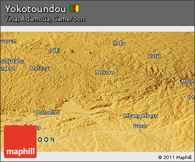 Physical Panoramic Map of Yokotoundou