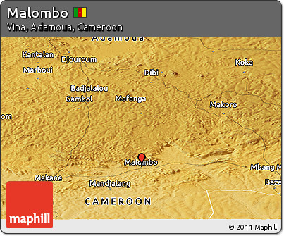 Physical Panoramic Map of Malombo