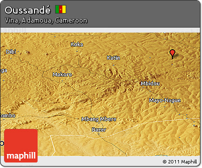 Physical Panoramic Map of Oussandé