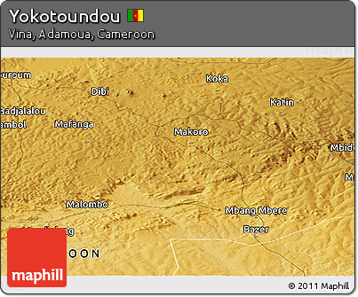 Physical Panoramic Map of Yokotoundou
