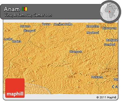 Political Panoramic Map of Anam
