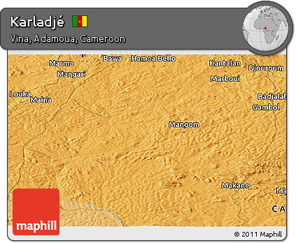 Political Panoramic Map of Karladjé
