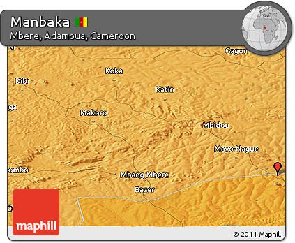 Political Panoramic Map of Manbaka
