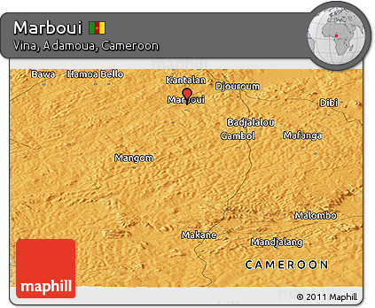 Political Panoramic Map of Marboui