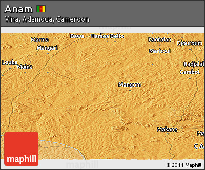 Political Panoramic Map of Anam