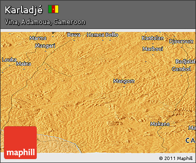 Political Panoramic Map of Karladjé