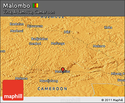 Political Panoramic Map of Malombo