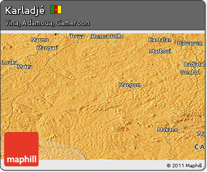 Political Panoramic Map of Karladjé