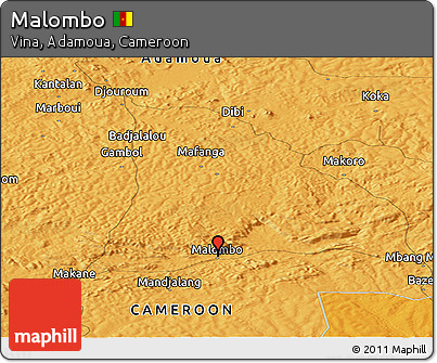 Political Panoramic Map of Malombo