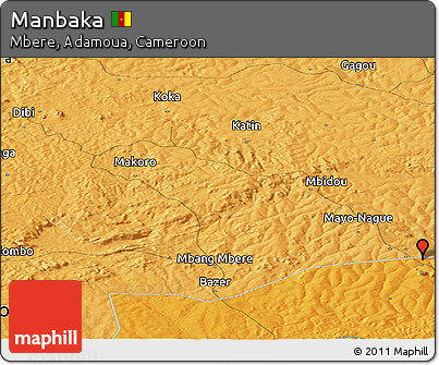 Political Panoramic Map of Manbaka