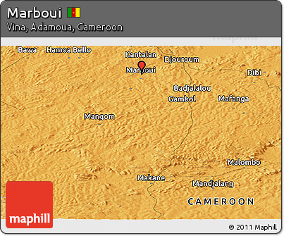 Political Panoramic Map of Marboui