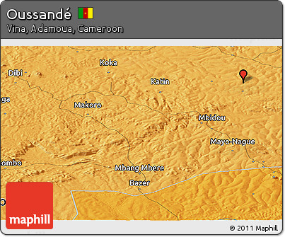 Political Panoramic Map of Oussandé