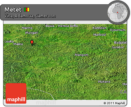 Satellite Panoramic Map of Metet