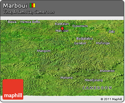 Satellite Panoramic Map of Marboui