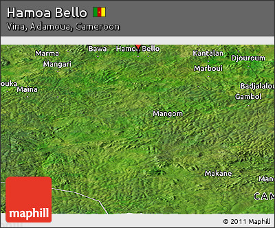 Satellite Panoramic Map of Hamoa Bello
