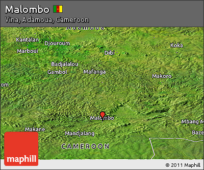 Satellite Panoramic Map of Malombo