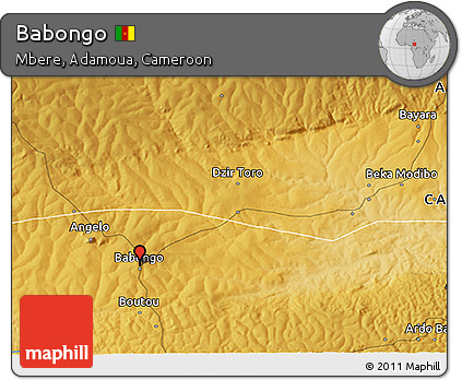 Physical 3D Map of Babongo