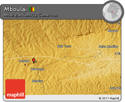 Physical 3D Map of Mboulai