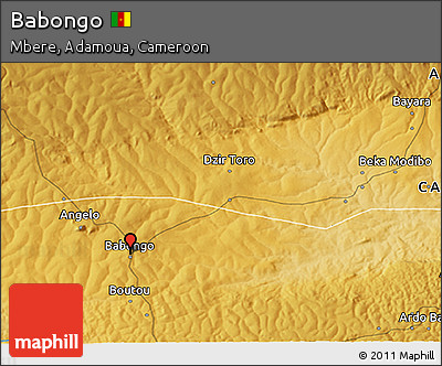 Physical 3D Map of Babongo