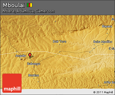 Physical 3D Map of Mboulai