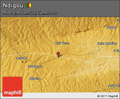 Physical 3D Map of Ndigou