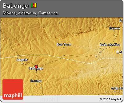 Physical 3D Map of Babongo