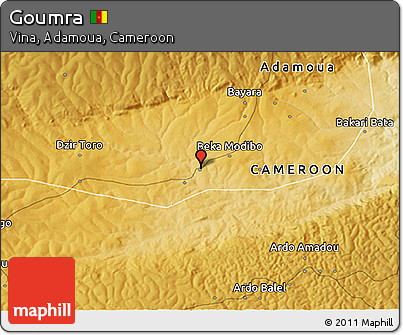 Physical 3D Map of Goumra