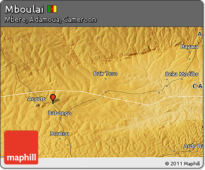Physical 3D Map of Mboulai