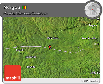 Satellite 3D Map of Ndigou