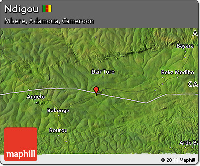 Satellite 3D Map of Ndigou