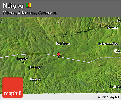Satellite 3D Map of Ndigou