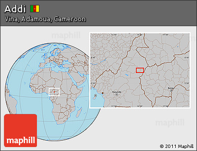 Gray Location Map of Addi