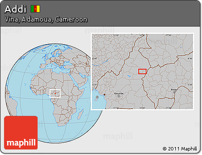 Gray Location Map of Addi