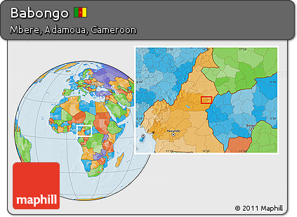 Political Location Map of Babongo