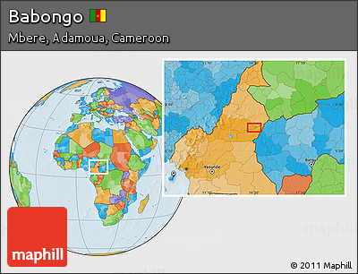 Political Location Map of Babongo