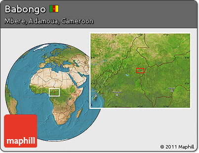 Satellite Location Map of Babongo