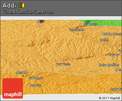 Political Panoramic Map of Addi
