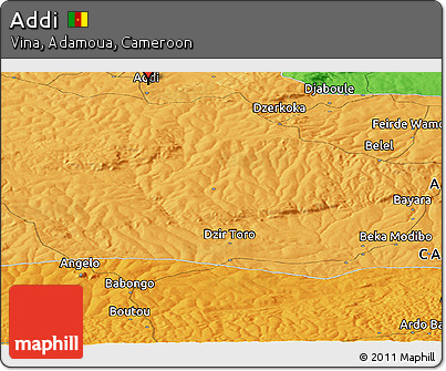 Political Panoramic Map of Addi