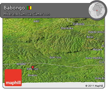 Satellite Panoramic Map of Babongo