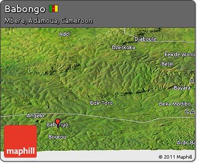 Satellite Panoramic Map of Babongo