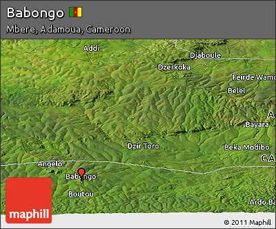 Satellite Panoramic Map of Babongo
