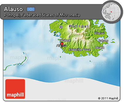 Physical 3D Map of Alauso